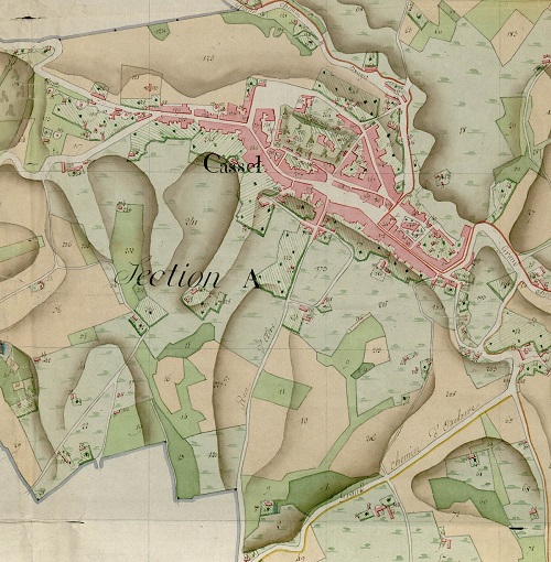 Plan cadastre de Cassel 1805